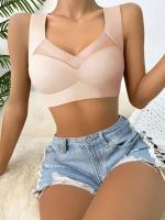 Ropa interior de 2 uds., sujetador sin costuras para mujer, Tops sexis de talla grande, ropa interior pequeña y cómoda sin anillo de acero - details 4