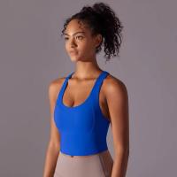 -Chaleco de yoga con espalda cruzada, ropa interior sin costuras, sujetador deportivo de alto impacto, secado rápido, adelgazante - details 14