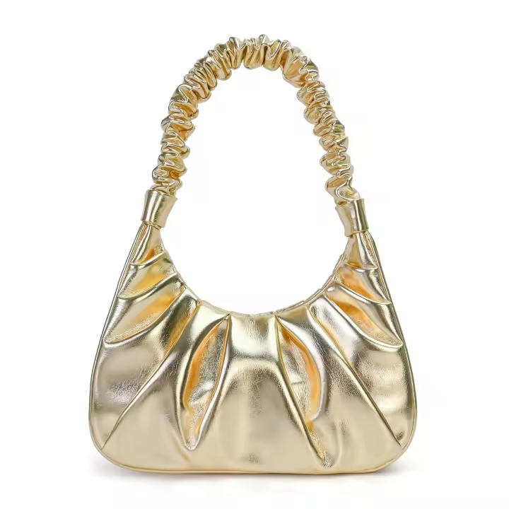Bolso de nube arrugada, bolso de hombro con diseño de nicho francés, bolso de axila a la moda para mujer, nuevo bolso versátil de moda 2025 - 1