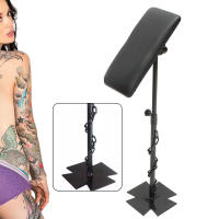 Reposabrazos para tatuaje, soporte para piernas, silla de estudio, altura ajustable, 68cm-100cm, cuero PU, hierro, portátil y fácil de almacenar - details 0