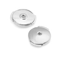 10 Uds. Pendientes redondos de latón de Color dorado de 18K, tapón trasero, suministros de joyería de alta calidad, accesorios para pendientes para mujer - details 1