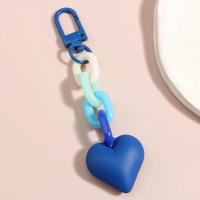 Llavero de Corazón Hecho a Mano Cadena de Plástico Acrílico para Bolsos y Llaves de Mujeres - details 6