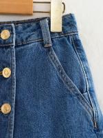 Nuevos Pantalones Cortos Vaqueros de Verano para Mujer Falda con Doble Botonadura, Pantalones Transfronterizos Y2K2024, Moda China Continental - details 10