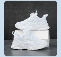 Zapatillas De Correr Para Niños 2023 Zapatos Deportivos Blancos Para Niños Y Niñas Casual Transpirables De Cuero Con Cordones Y Hebilla Adecuadas Para Otoño - details 13