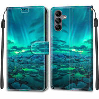 Funda tipo billetera de mariposa para Samsung Galaxy, cubierta trasera protectora de cuero con tapa magnética y ranura para tarjeta, A12, M12, A13, Lte, A14, A22 - details 32