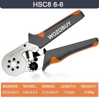Alicates de Terminal Tubular WOZOBUY Herramientas de Crimping Mini HSC8 de Precisión Alta 6-4 0.25-10mm² 23-7AWG 6-6 0.25-6mm² Para Carpintería y Mejoras del Hogar - details 6