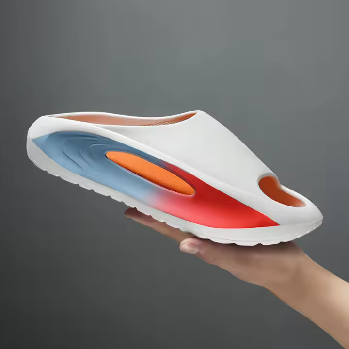 Pisando zapatillas de mierda tendencia de desgaste de verano de los hombres pintura EVA deportes al aire libre fondo suave playa zapatillas de coco de los hombres - 1