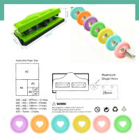 Perforadora de seta ajustable para cuaderno, cortador de papel A4, A5, A6, herramienta de álbum de recortes, 4 agujeros - details 6