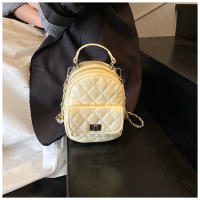 Versión coreana Xiaoxiangfeng Lingge mochila 2025 primavera nueva moda simple estudiante cadena de gama alta bolso de mujer - details 22