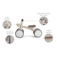 Bicicleta Sin Pedales ZIPI Correpasillos Bebé de 1a3 Años Bicicleta Equilibrio Bici Bebé con Canasta
