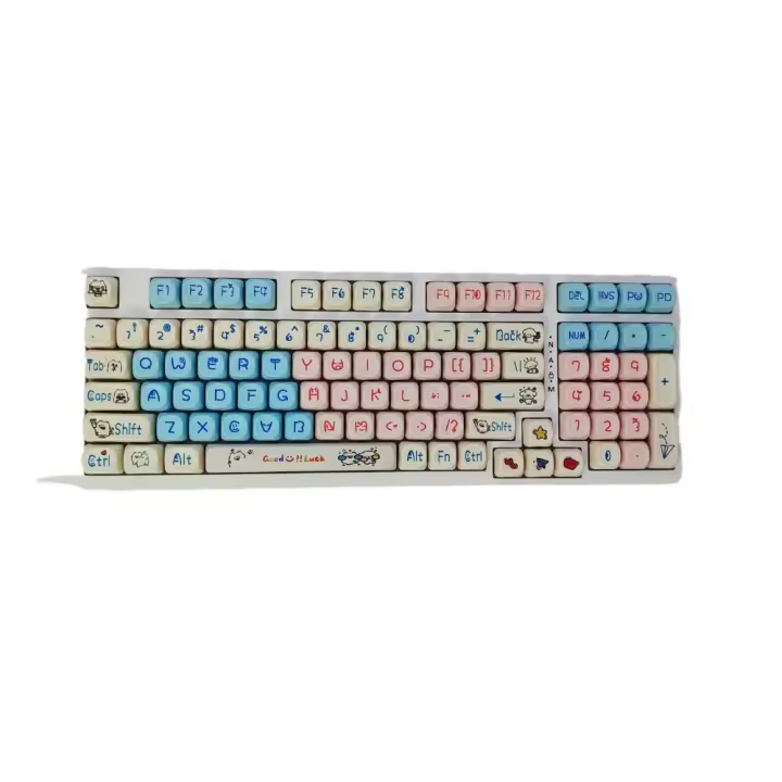 Lindo cachorro MOA Teclas de altura PBT Teclas personalizadas de sublimación en caliente Juego completo de teclas de teclado mecánico（Teclado no incluido) - 1