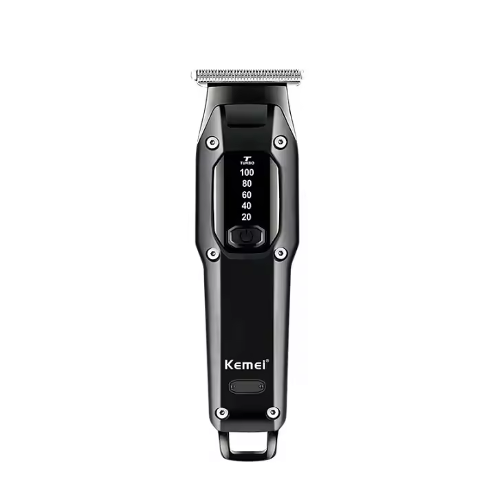 Kemei-cortadora de pelo inalámbrica profesional para hombre, máquina de corte de pelo recargable, Kit de aseo, maquinilla de afeitar eléctrica - 1