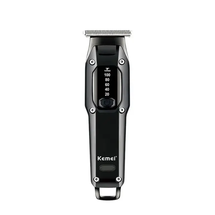 Kemei-cortadora de pelo inalámbrica profesional para hombre, máquina de corte de pelo recargable, Kit de aseo, maquinilla de afeitar eléctrica - 1