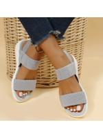 Sandalias de Punta de Tela Elástica para Mujer Zapatos Ligeros para Caminar, Comodidad de Talla Grande para el Verano - details 0