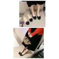 Zapatos planos de ballet para mujer, Un estribo, Mocasines elegantes con lazo - details 7