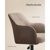 Ottoman de Acero con Carga de 110kg Tela de Algodón-Lino Transpirable para Estudio, Dormitorio - details 2