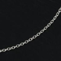 Cadena de joyería para mujer, collar de acero inoxidable "O", plateado, 2 mm de ancho, 65 cm de largo - details 7