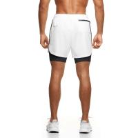 Pantalones Cortos Deportivos Ligeros y Secado Rápido Doble Capa para Entrenamiento en Gimnasio y Correr Ropa de Verano para Hombres - details 9