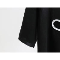 Conjunto de dos piezas para mujer, top de punto de manga corta holgado con cuello redondo abstracto simple de verano y falda recta a la cintura. - details 10