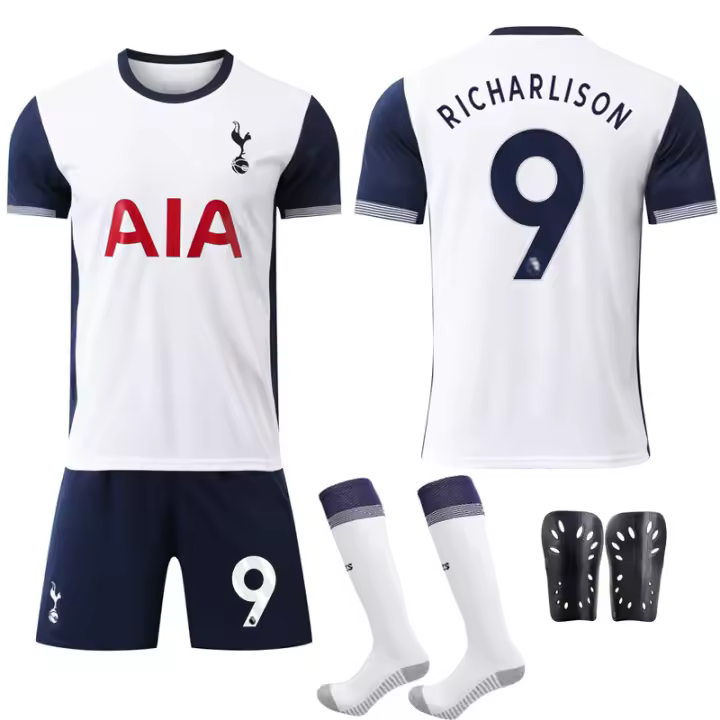 Niños 2324 Real Madrid Camiseta local No. Uniforme deportivo de fútbol para hombre 9 Mbappe 5 Bellingham 7 Vinicius - 1