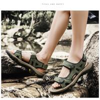 Sandalias de Cuero Genuino para Hombre Novedad de Verano, Talla Grande 38-48, Zapatos Casuales para Exteriores - details 13