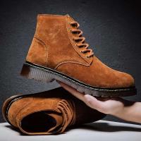 Botines informales para exteriores con suela gruesa para hombre, botas cálidas de piel de invierno - details 4