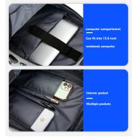 Mochila impermeable antirrobo para hombre, bolsa trasera ligera para libros, elegante, 15,6