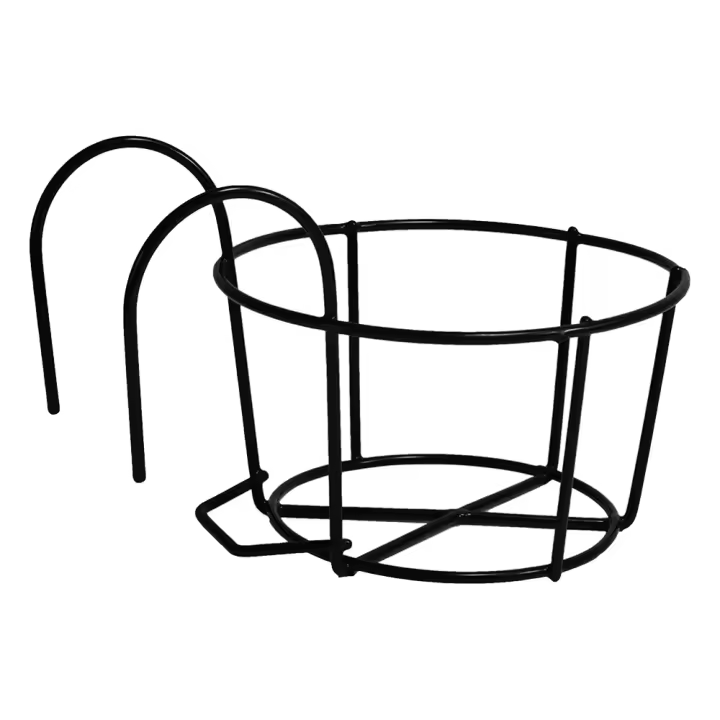 Soporte de Maceta de Planta Colgante Barra de Hierro para Maceta de Flores Redonda para Balcón - 1