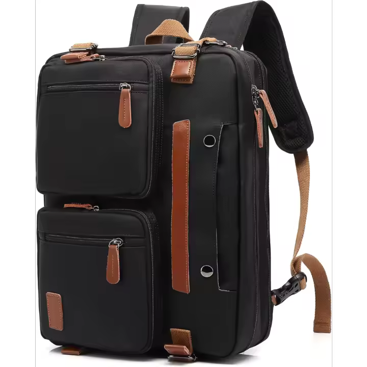 Mochila para portátil de 15,6 pulgadas, maletín 3 en 1 para hombre, bolso bandolera, bolsos para ordenador para hombre y mujer - 1