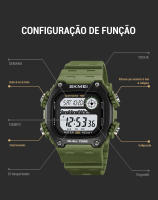 SKMEI-reloj deportivo para hombre, cronómetro con luz trasera, cuenta atrás, resistente al agua, 5bar, alarma - details 25