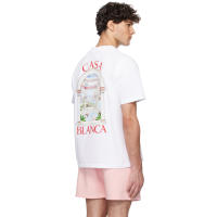 Camiseta Deportiva de Algodón Puro para Hombres Cuello Redondo, Estampado de Logotipo Delantero, Estilo Casual para el Verano - details 10