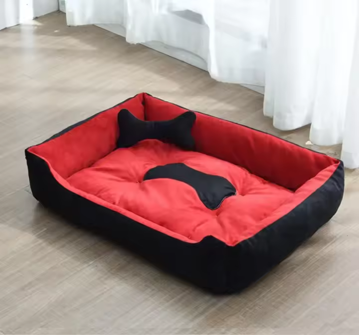 Cama cálida y acogedora para perro y gato, caseta para cachorro, nido de lana suave, esterilla para casa, Otoño e Invierno - 1