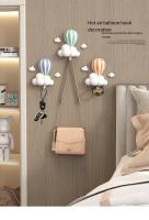 Decoración creativa de la pared del globo aerostático gancho de la Sala de estar, gancho de ropa del dormitorio sin perforación - details 0