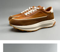 Zapatos deportivos de plataforma transpirables de cuero nuevos, estilo retro Forrest Gump - details 2