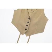 BUNO-Conjunto veraniego de falda sin mangas para mujer, Top veraniego versátil con abertura en la espalda, estilo europeo y americano, 2025 - details 11