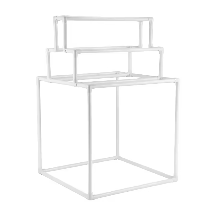 SucceBuy Toallero de 8 barras, toallero de PVC para exteriores, colgador de toallas para piscina independiente, tendedero para edredones para interiores y exteriores - 1