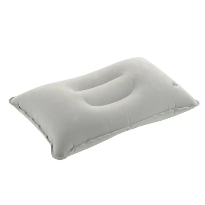 Flocado aire útil viajes viajes dormir Picnic Mat suave almohada cojín lado inflable - 1
