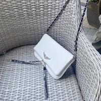 Bolso De Hombro Con Alas Negras Para Mujer, Cadena De Alas, Bolso De Cuero Cruzado Para Mujer - details 8
