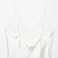 Vestido estilo lencería con tirantes, textura satinada 2025, elegante y con estilo, falda larga, novedad de verano, ropa de mujer - details 7