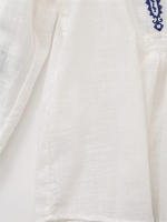 OUWU- Nueva Camisa Casual Bordada Elegante De Manga Larga Con Cuello En V Para Mujer En Primavera Y Verano De 2025 - details 9