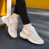 Zapatillas de deporte de moda de las mujeres ahuecadas hacia afuera ultra ligeras grandes de malla transpirable zapatos casuales de los zapatos de las mujeres - details 75