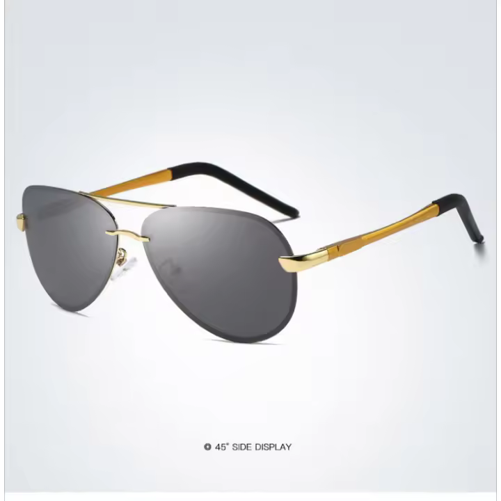 Gafas de Sol Hombre Polarizadas Clásico Aviador Metal Protección UV400 - 1