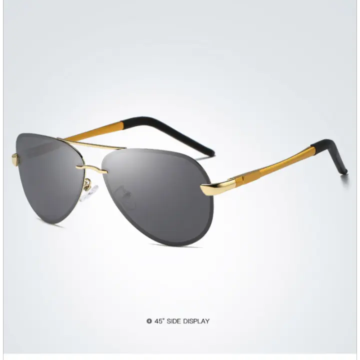 Gafas de Sol Hombre Polarizadas Clásico Aviador Metal Protección UV400 - 1