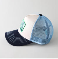 Primavera verano nuevo estilo americano patchwork tela bordada malla gorra de béisbol para hombres y mujeres sombreado transpirable versátil sombrero de pato - details 3