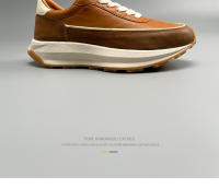 Zapatos deportivos de plataforma transpirables de cuero nuevos, estilo retro Forrest Gump - details 24