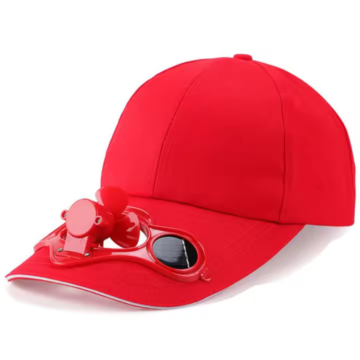 Gorra de béisbol con energía Solar para verano, gorro deportivo con ventilador para Senderismo y viajes, novedad - 1