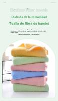 Juego de Toallas de 4 Piezas, Fibra de bambú,Antibacteriano,Desodorante,Suave and absorbente para baño, Ducha, y Uso Diario - details 0