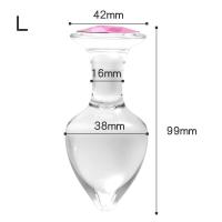 Juguetes Sensuales para Adultos Plug Anal y Vaginal de Cristal con Elementos BDSM Tienda de Sexto - details 4
