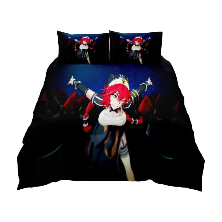 Overlord Novelist Juego de funda nórdica King Queen Doble Completo Twin Juego de ropa de cama de tamaño individual - 1