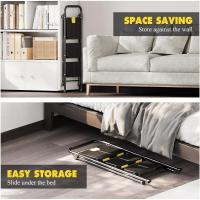 Escalera de Acero Plegable de 3 Peldaños con Seguridad Bloqueada Carga hasta 360kg - details 4